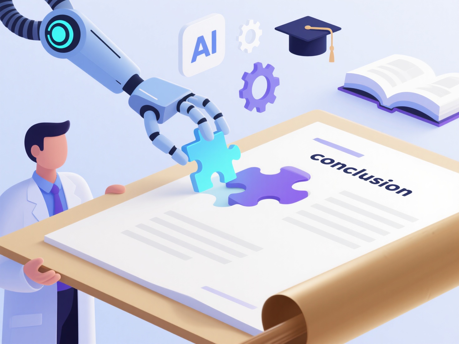 Can AI automatically generate the conclusion section of academic papers?