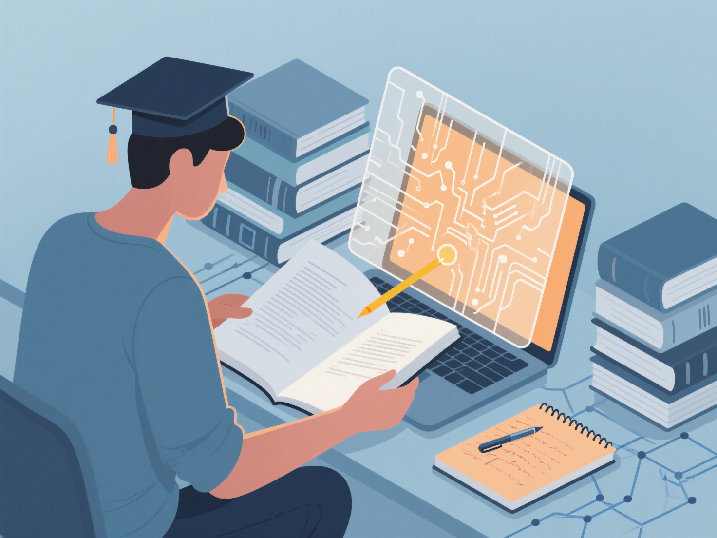 Can AI help me enhance the quality of research in my thesis?