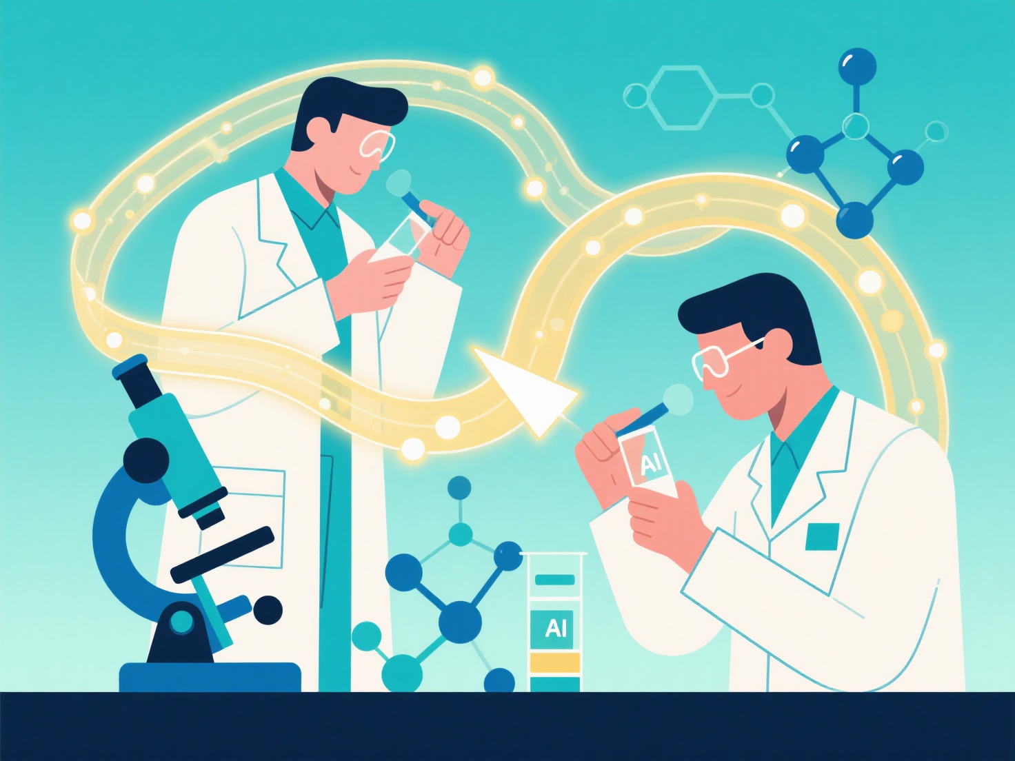 Can the application of AI in scientific research enhance the productivity of researchers?