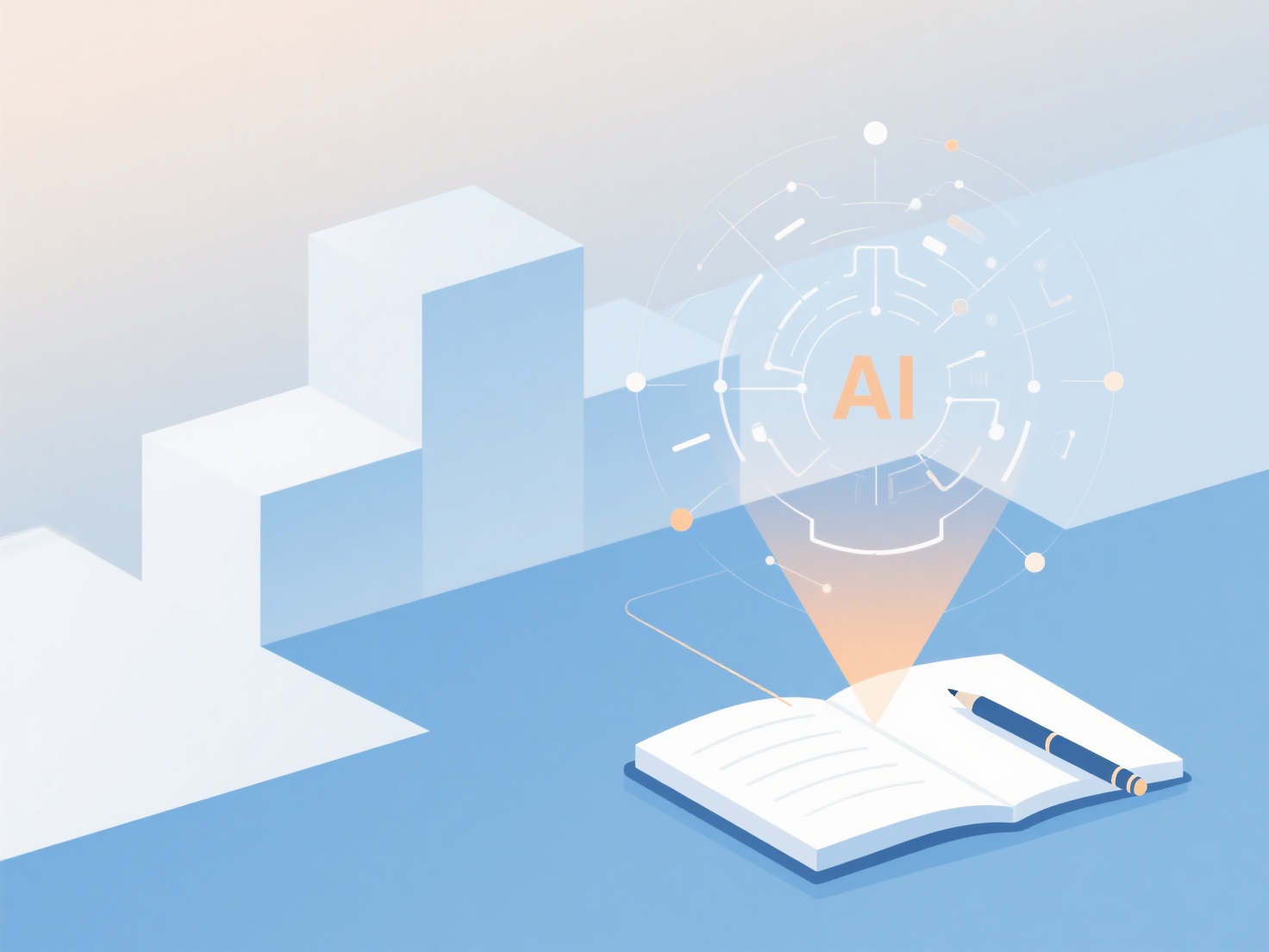 How can AI be used to assist in writing the conclusion section of an academic research report?