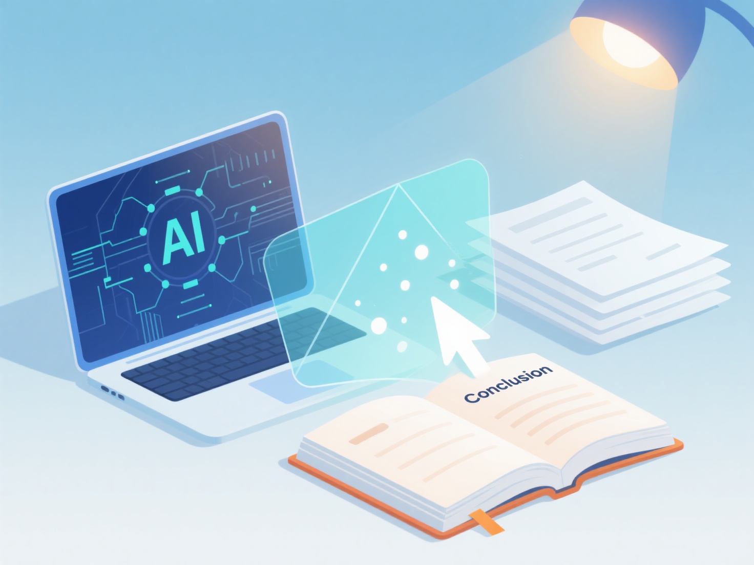 How can AI be used to ensure that every part of a paper effectively supports the research question?