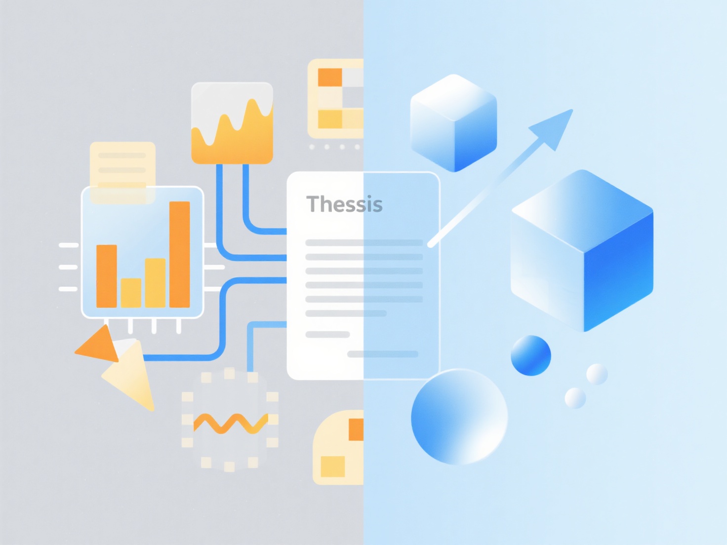 How can AI be used to ensure that the charts and data in a thesis are clear and accurate?