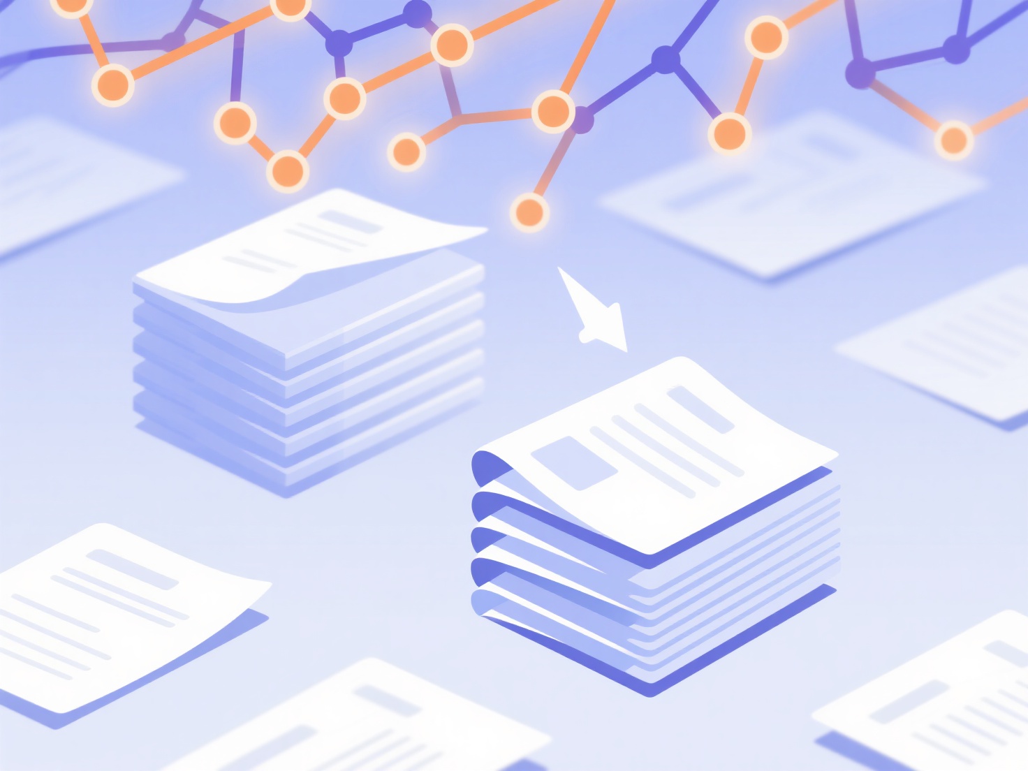 How can AI be used to improve the organizational structure of literature reviews?