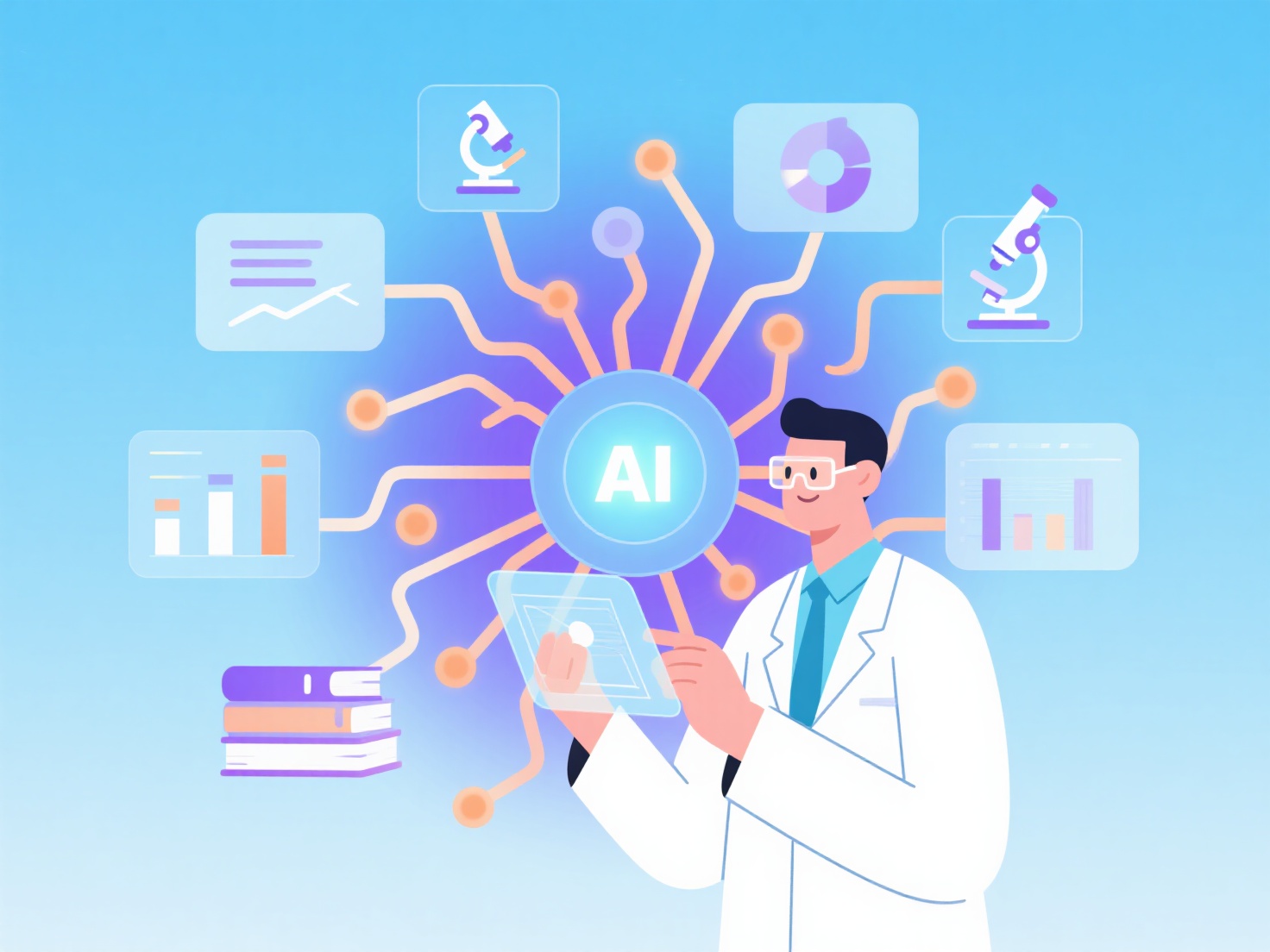 How can AI help make data-driven decisions in academic research?