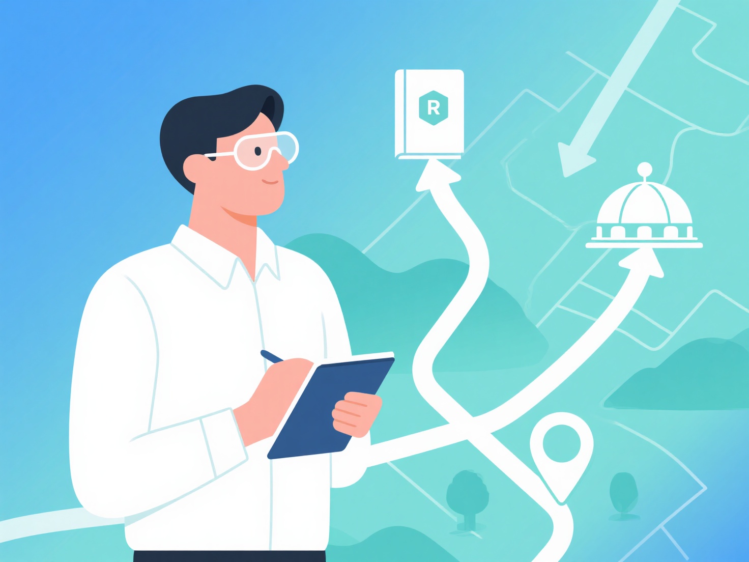 How can I understand the research trends in my chosen field through a literature review?