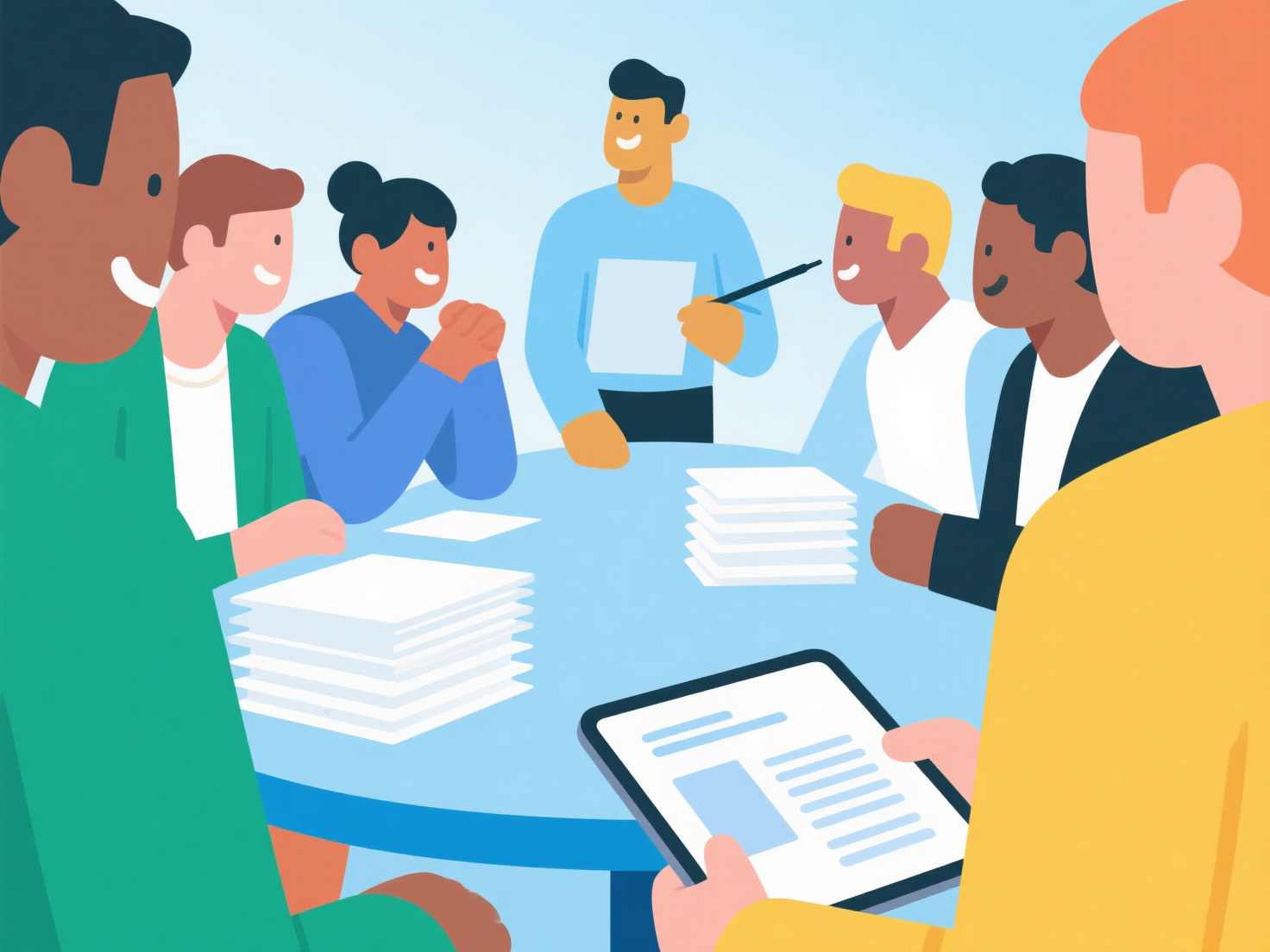 How to read conference papers with a team