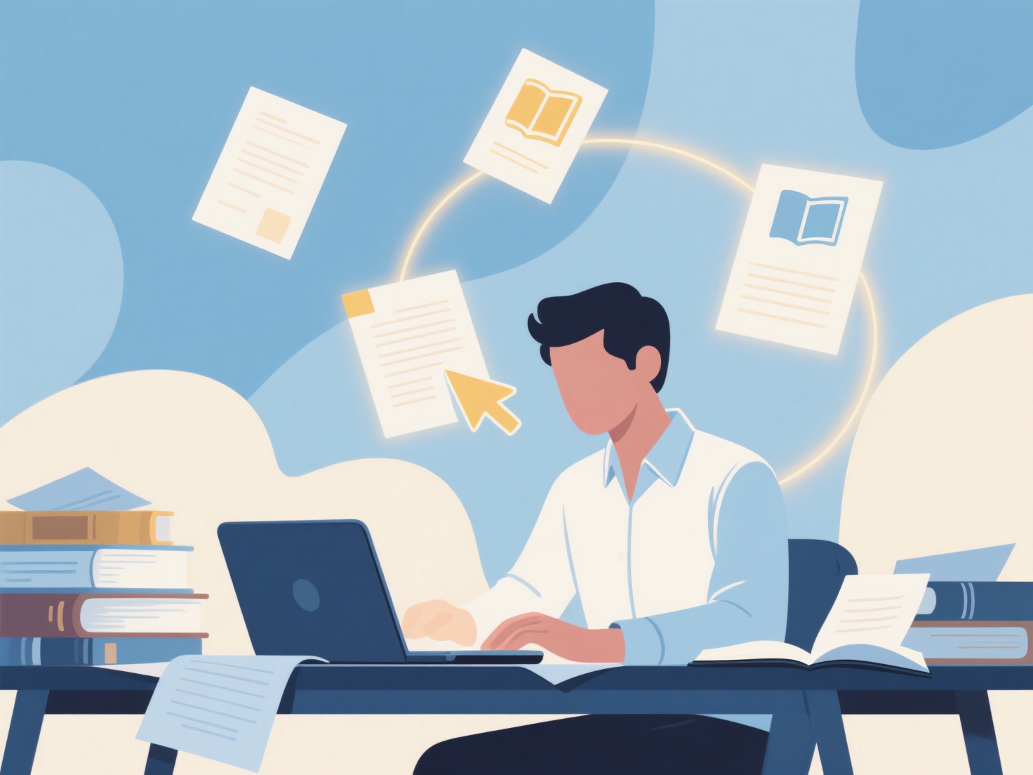 How to search for scholarly works for a final report