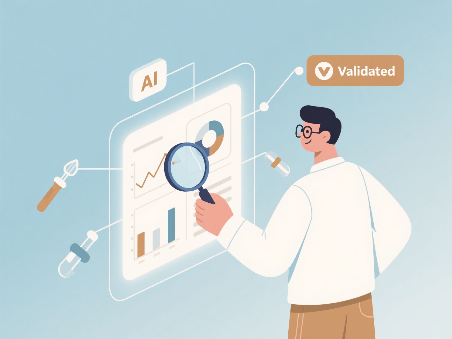 How to use AI to improve hypothesis validation in papers?