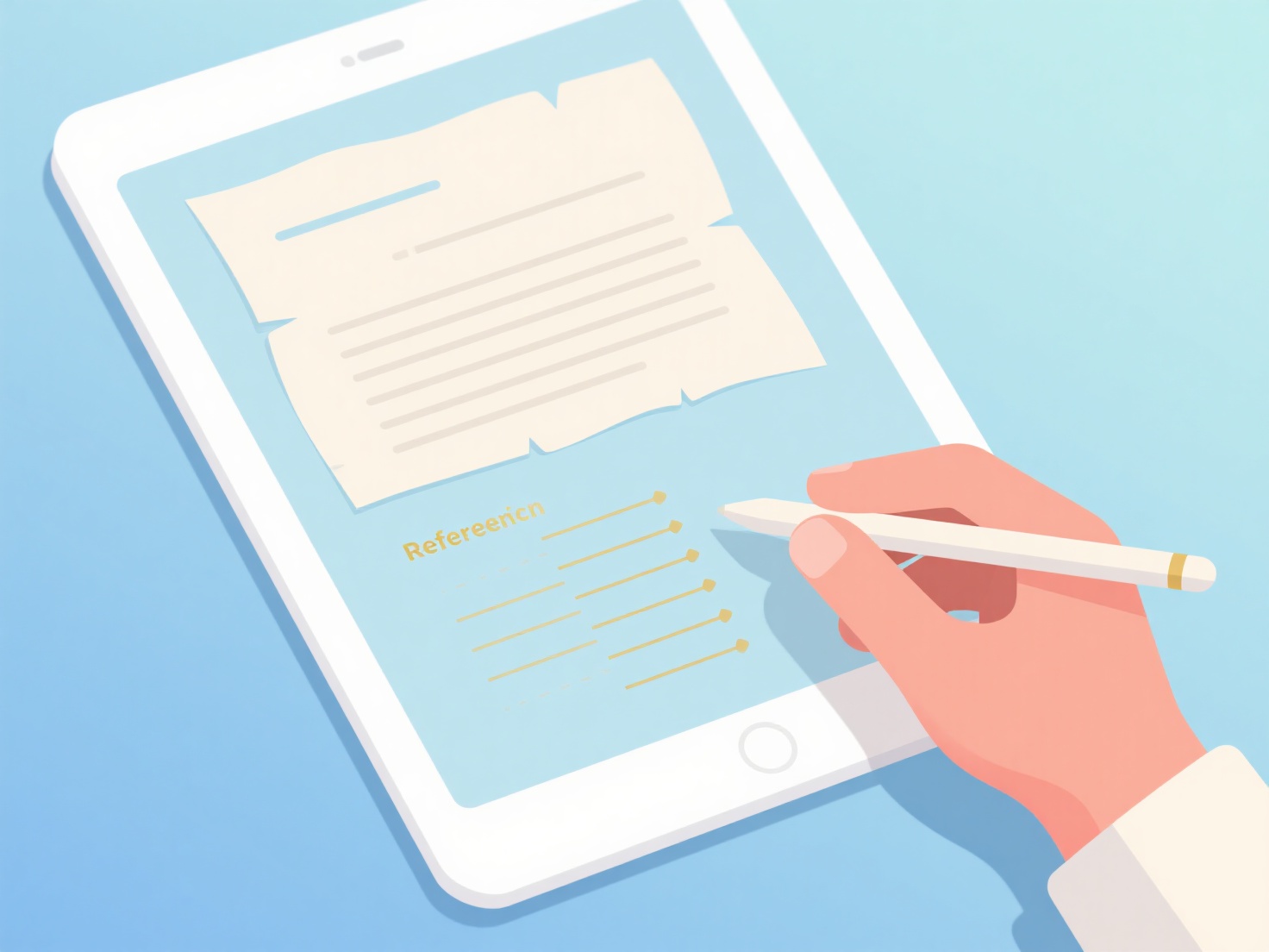 How to view and access the reference list of an article?