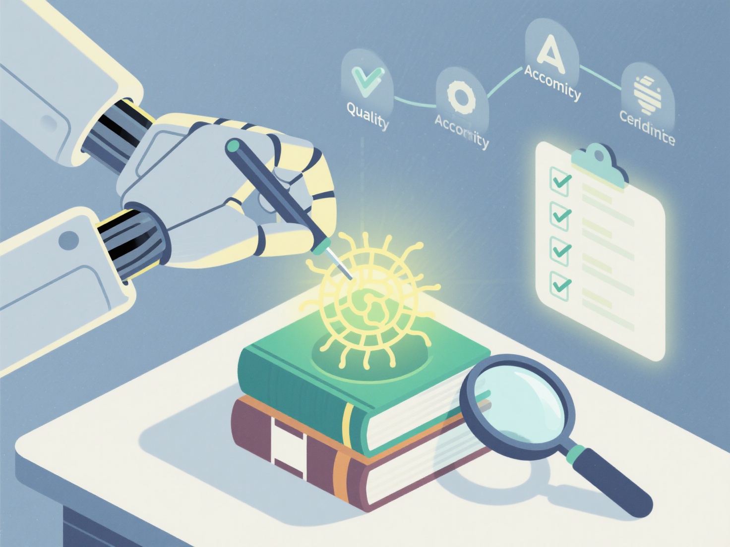 When using AI, how can we ensure that the quality of the generated content meets academic requirements?