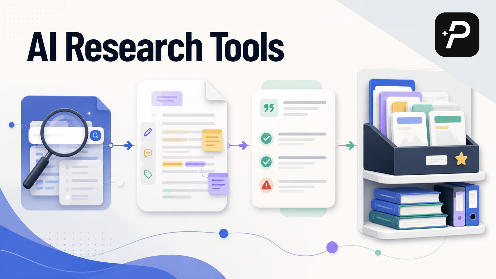 Editorial cover for AI Research Tools for Students: Search, Read, Cite, and Organize