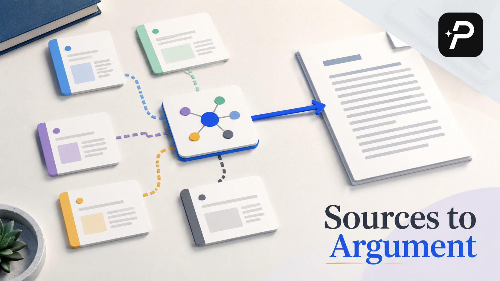 Editorial cover for How to Connect Multiple Academic Sources Into One Argument