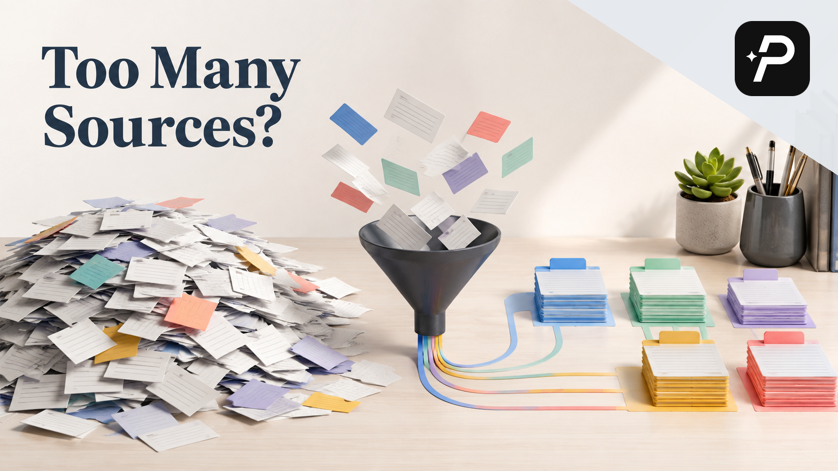 Editorial cover for Too Many Sources for Your Literature Review? How to Organize Them